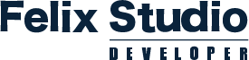Logotipo Preto da Felix Studio Developer